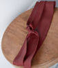 Picture of RAUL BURGUNDY LEATHER TIE BELT
